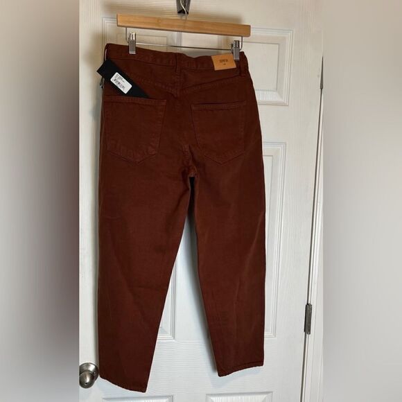 NWT EDWIN Women’s Jeans Anthropologie Anderson Ankle Spice Brown - Size 26 - Picture 4 of 7